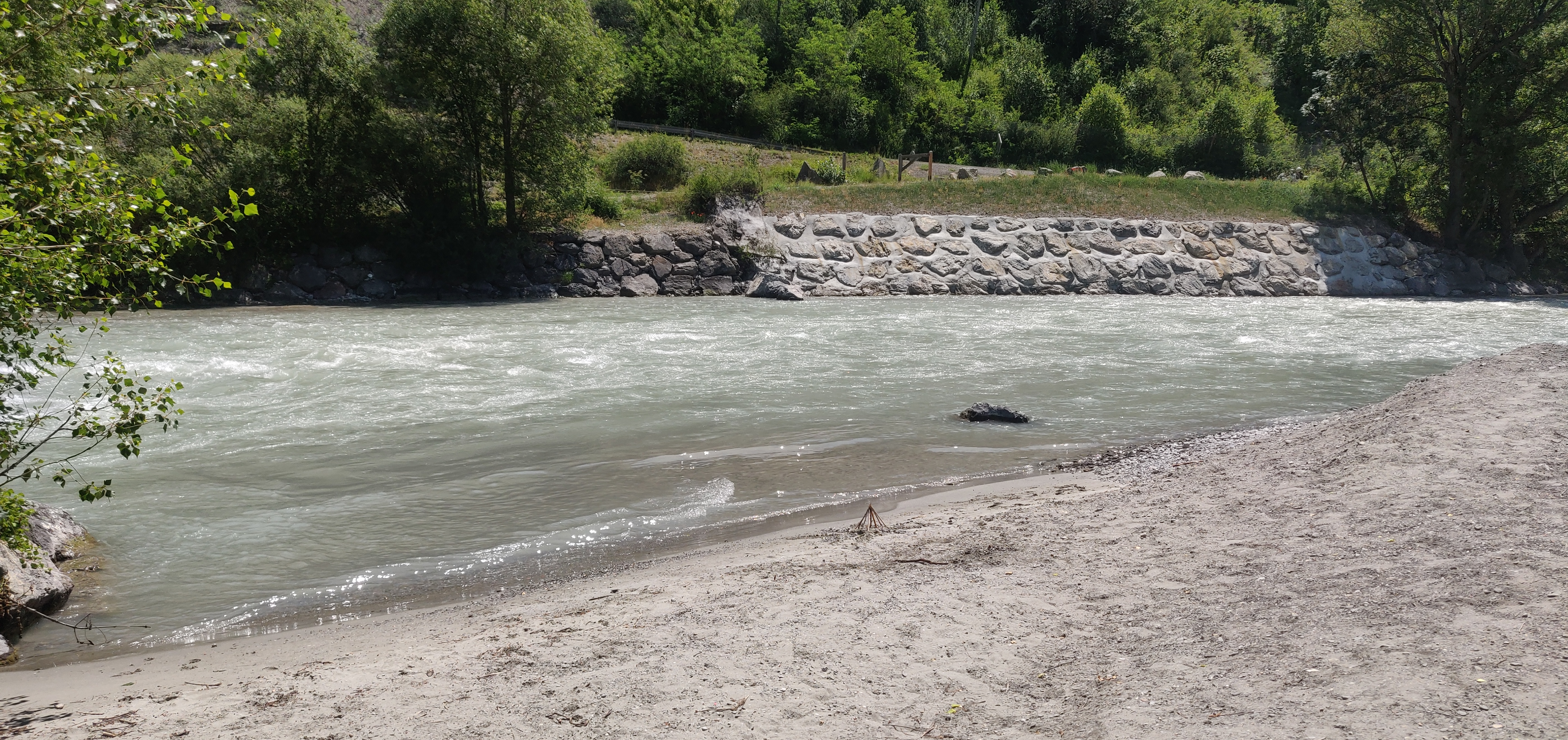 Départ sur le sable fin des Hautes-Alpes